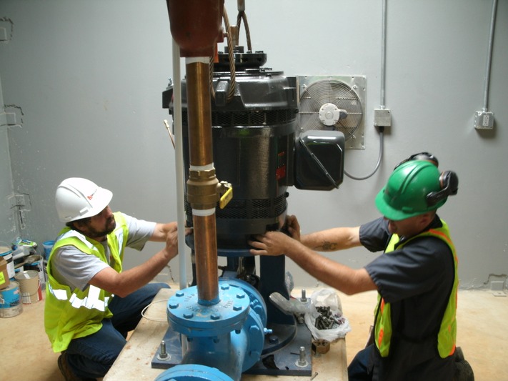 Industrial pump repair and maintenance service